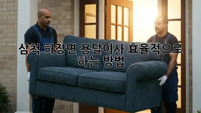 삼척 하장면 용달이사, 효율적으로 하는 방법!